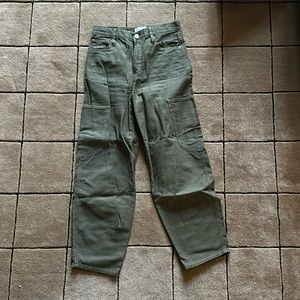 Frame Tapered Cotton-Twill Pants